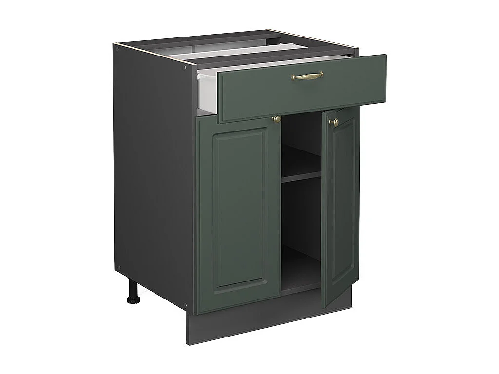 Meuble cuisine vert or campagne 60x51.6x82 fame-line