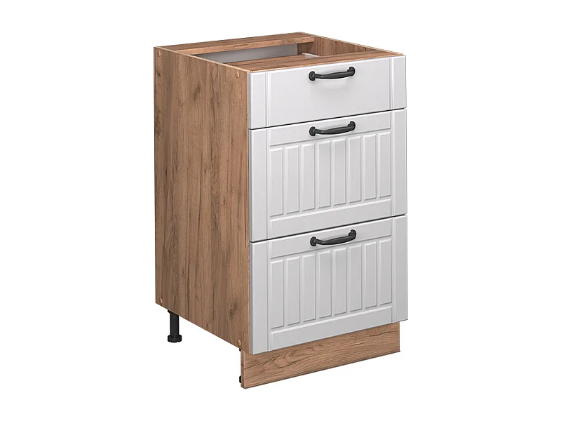 Meuble cuisine blanc campagne 50x60x82 fame-line