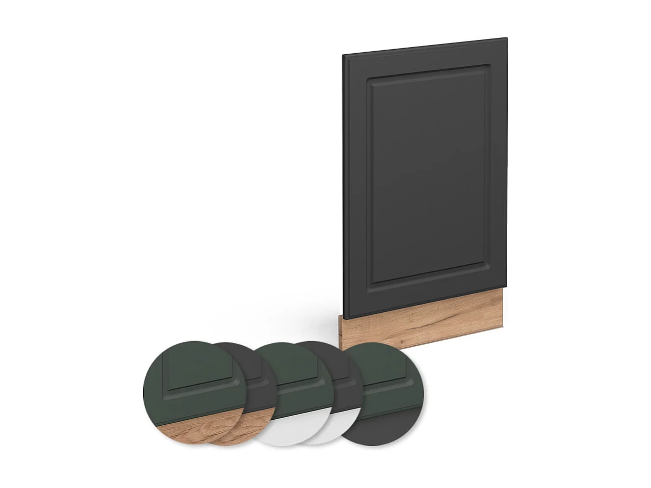 Panel frontal antracita-oro 45x1.6x67.4 fame-line