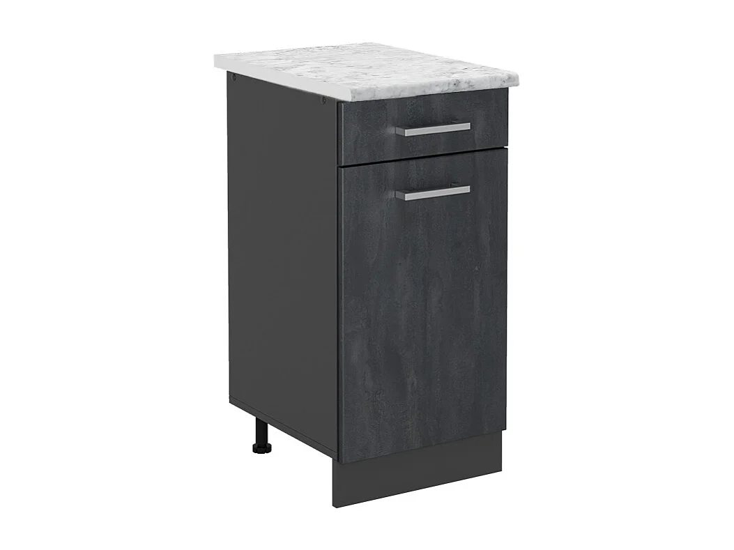 Meuble cuisine béton noir 40x60x81.6 r-line