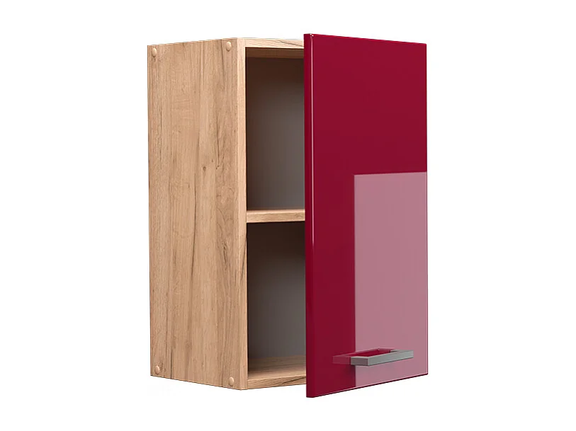 Elément haut de cuisine rouge brillant 40x31x60 r-line