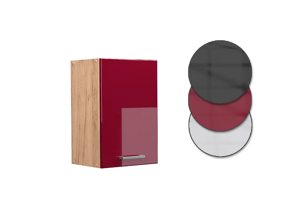 Wall cabinet red high gloss 40x31x60 r-line
