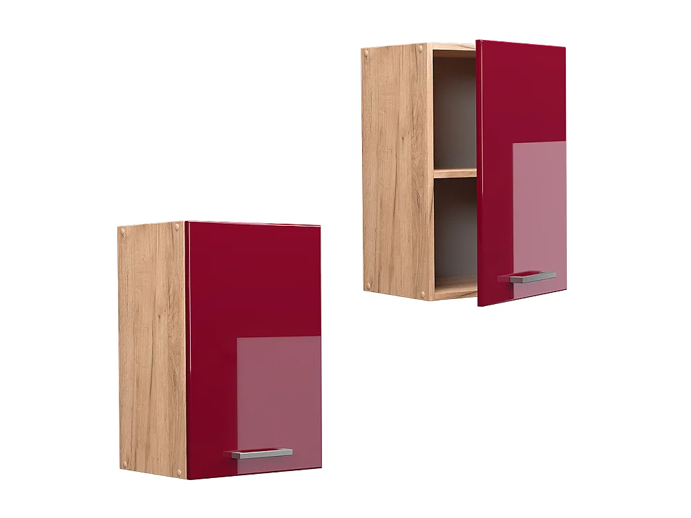 Wall cabinet red high gloss 40x31x60 r-line