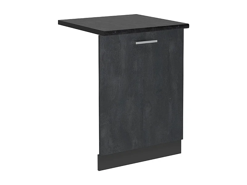 Panel frontal del lavavajillas hormigón negro 60x1.6x81.8 r-line