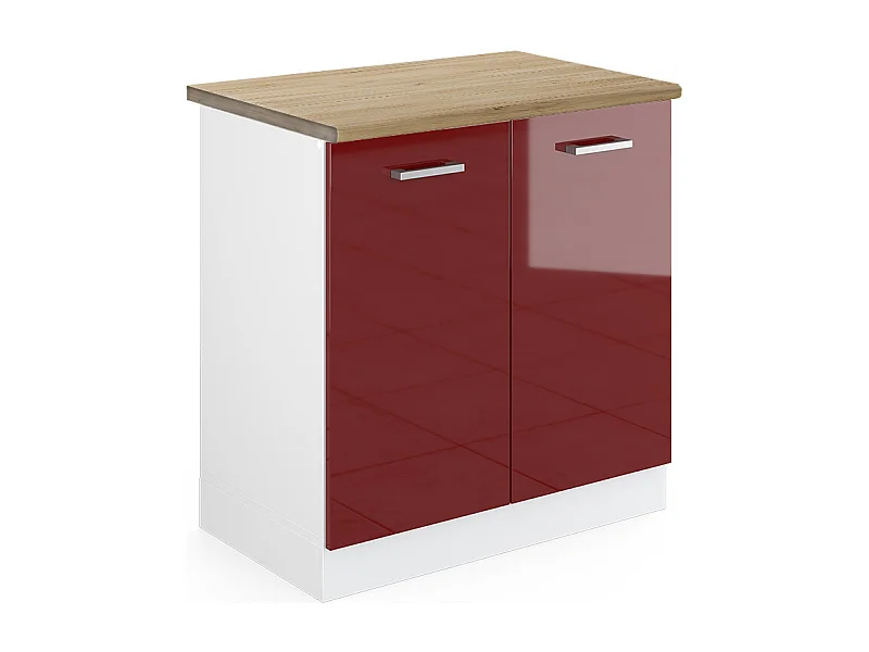 Mobile lavello cucina rosso lucido 80x60x81.6 r-line