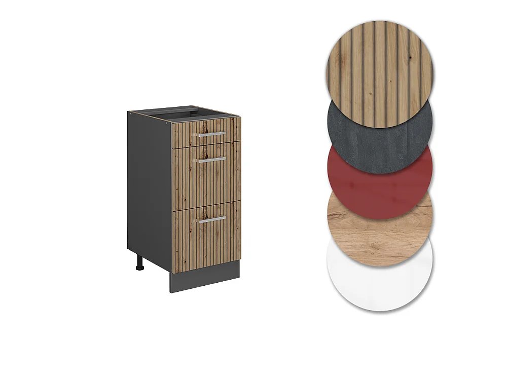 Meuble cuisine chêne artisan 40x46x81.6 r-line