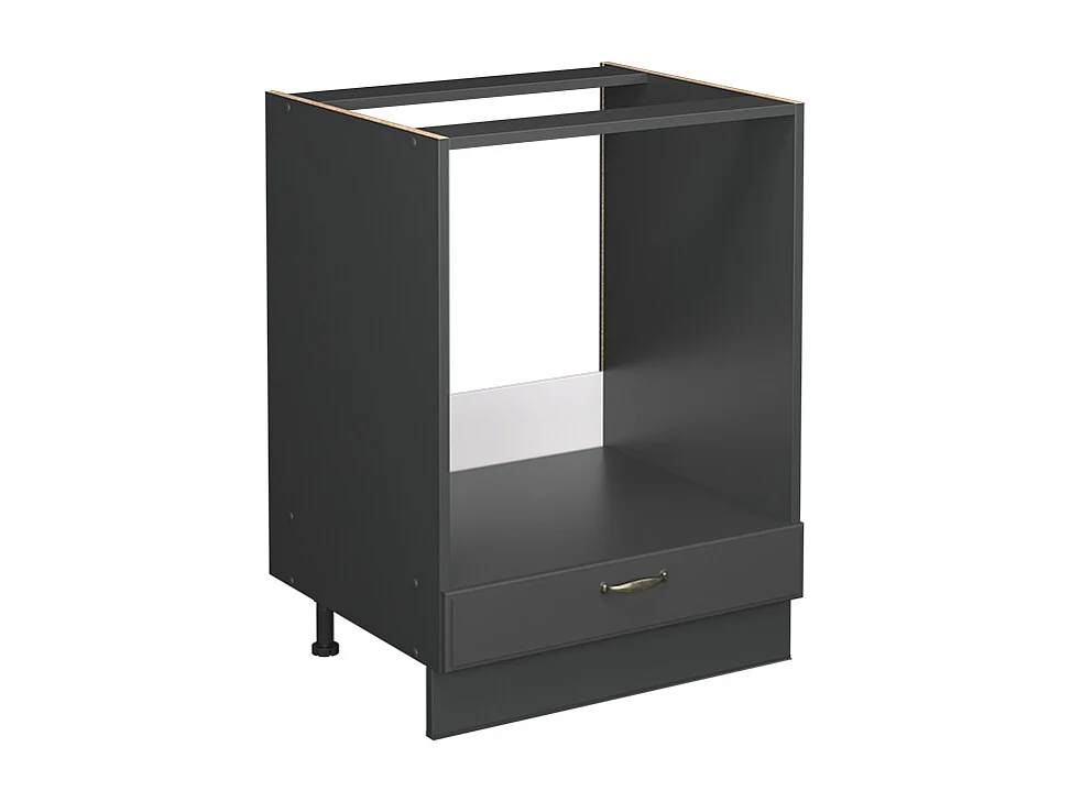 Meuble pour four anthrazit-gold landhaus 60x60x82 fame-line