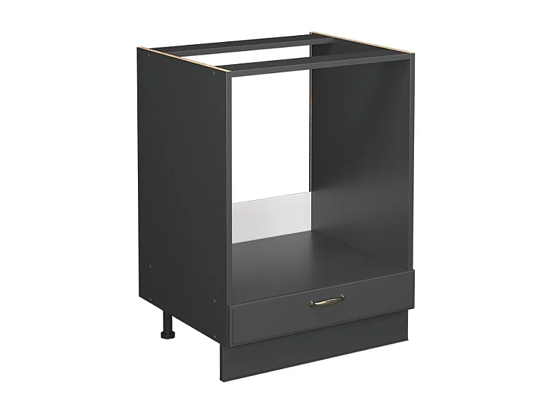 Meuble pour four anthrazit-gold landhaus 60x60x82 fame-line