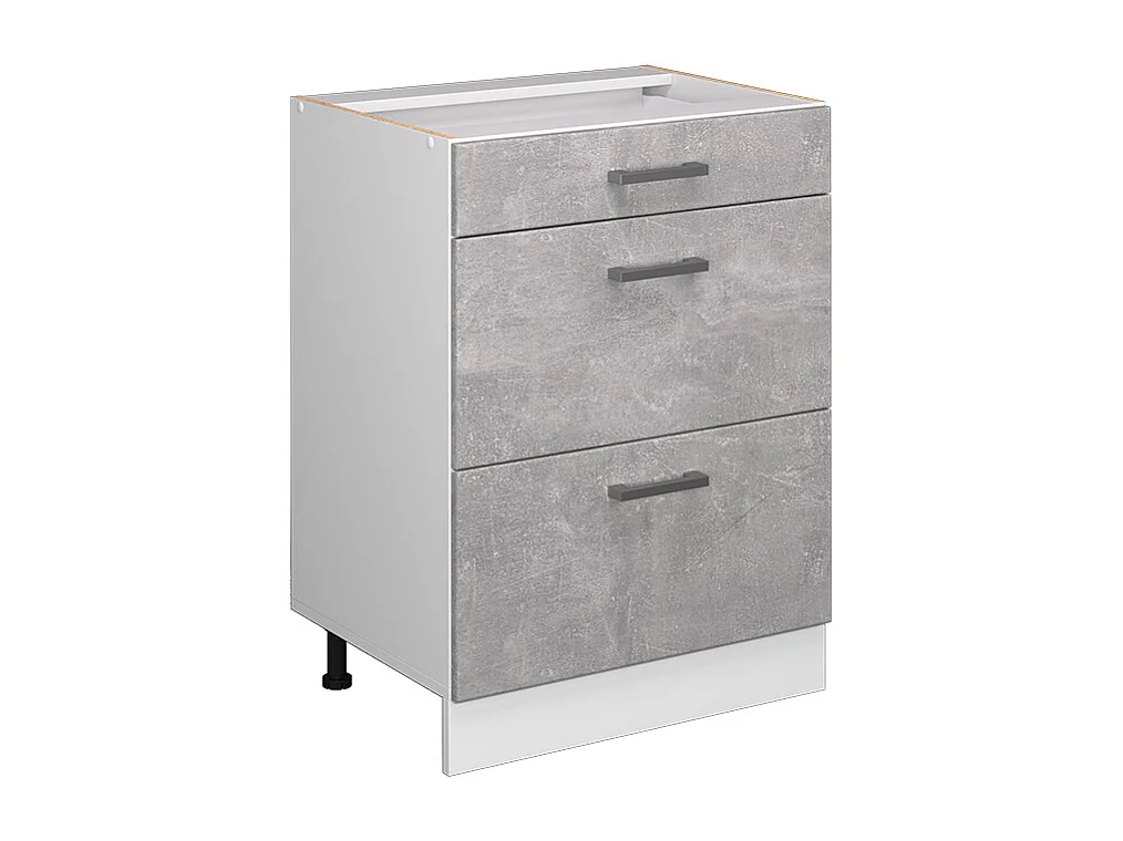 Küchenunterschrank beton 60x46x81.6 r-line