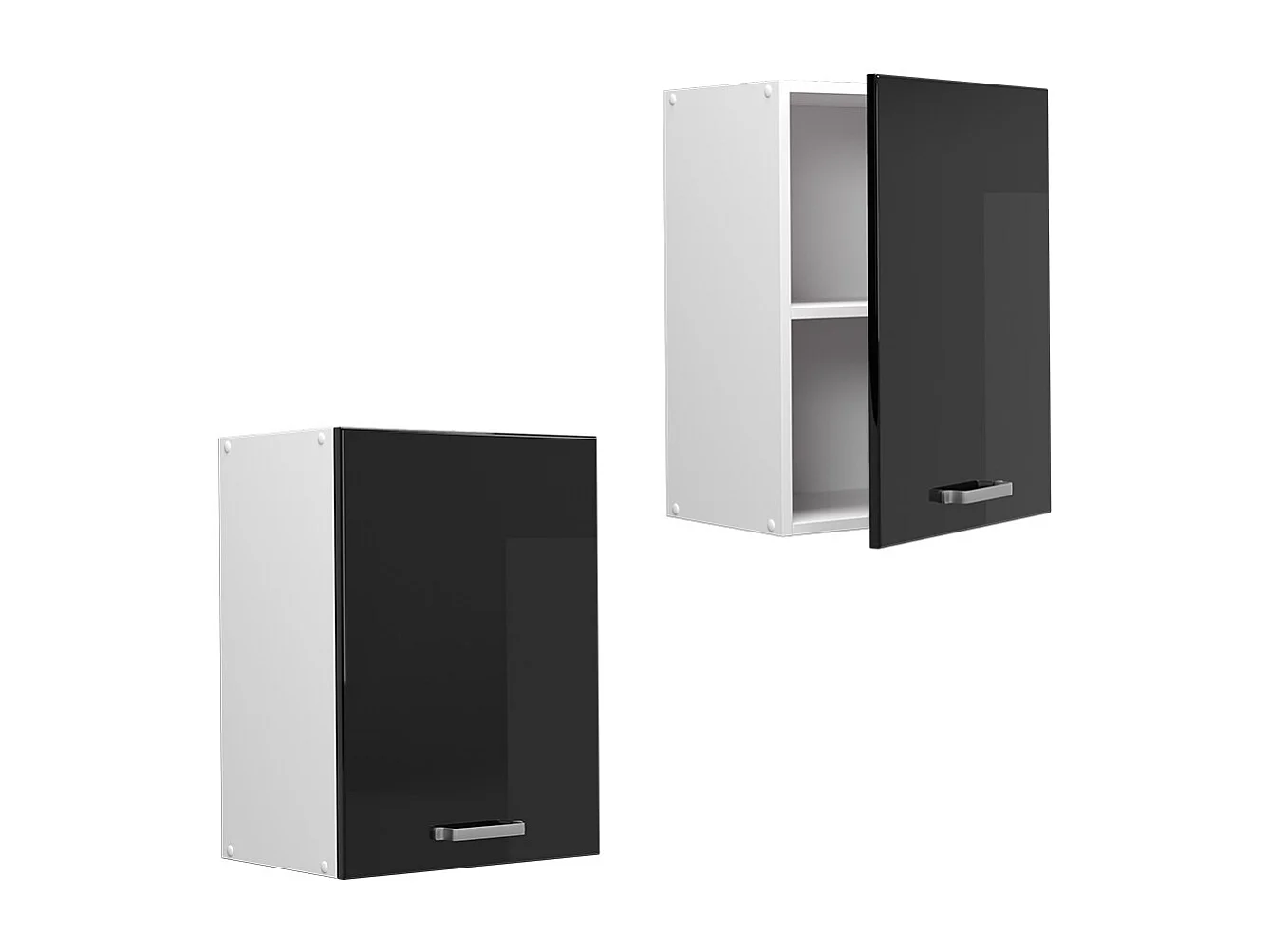 Armario colgante negro brillo intenso 45x31x60 r-line