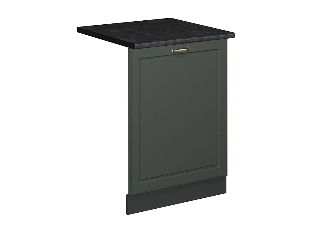 Panel frontal del lavavajillas verde dorado casa de campo 60x1.6x81.8 fame-line