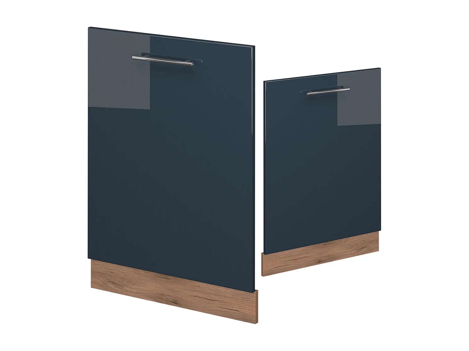 Pannello frontale della lavastoviglie blu scuro lucido 60x1.6x81.8 fame-line