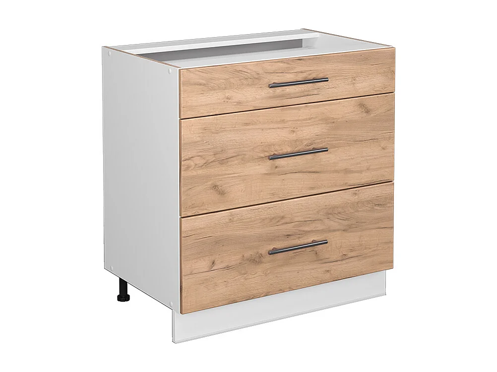 Meuble cuisine chêne de force doré 80x51.6x82 fame-line