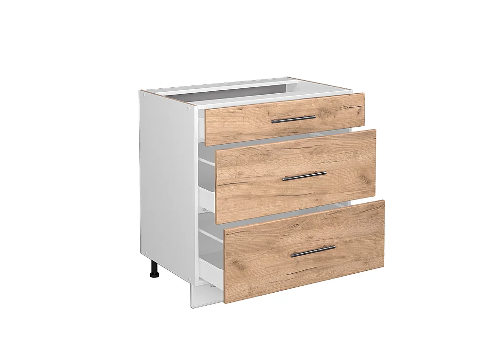 Meuble cuisine chêne de force doré 80x51.6x82 fame-line