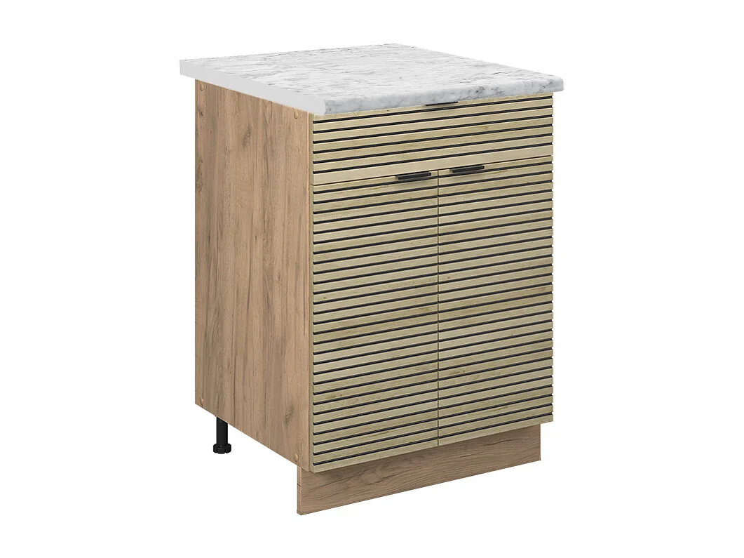 Meuble cuisine panneau en chêne 60x60x82 fame-line