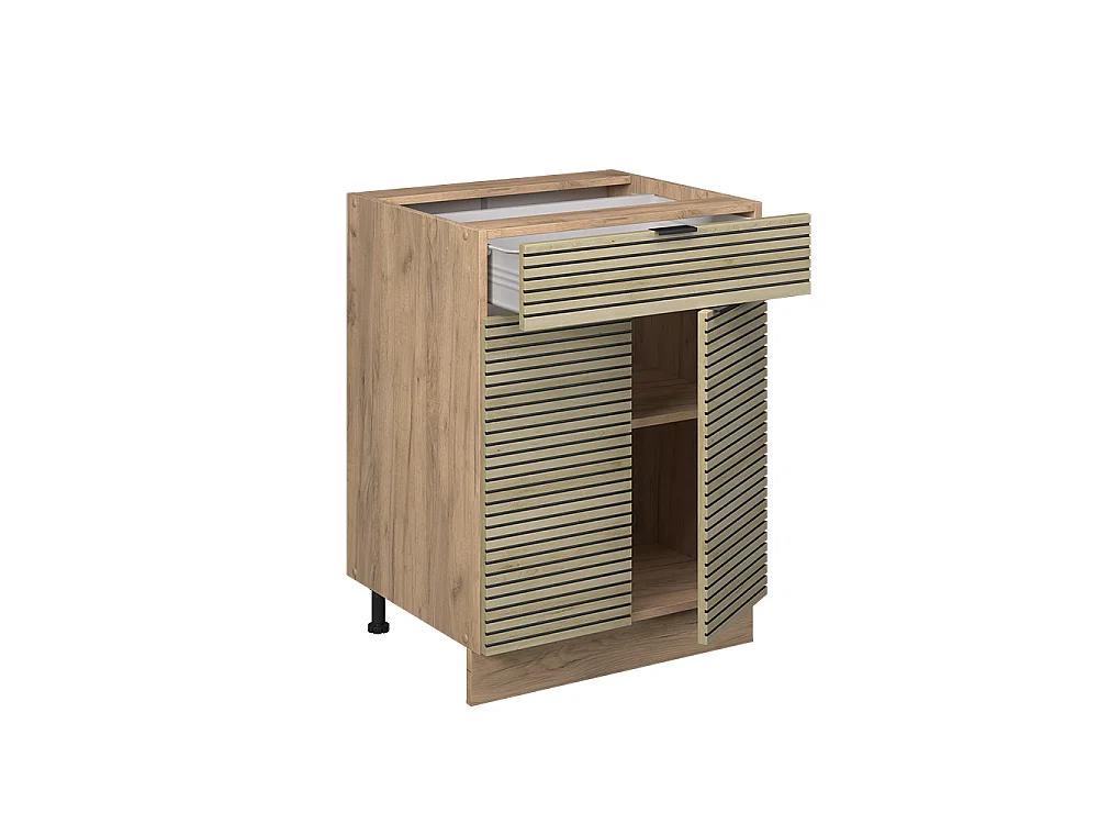 Meuble cuisine panneau en chêne 60x60x82 fame-line