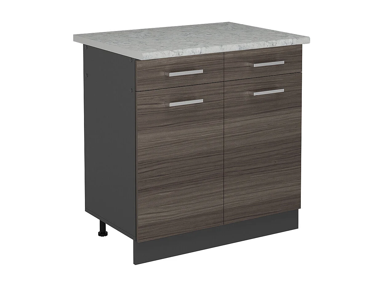 Meuble cuisine gris noble 80x60x81.6 r-line