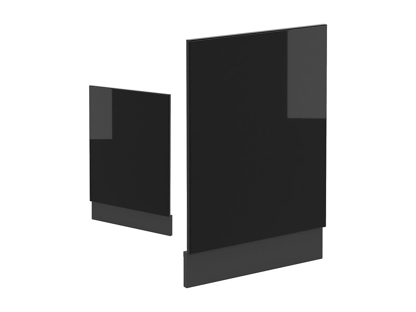 Façade noir haute brillance 45x1.6x57.2 r-line