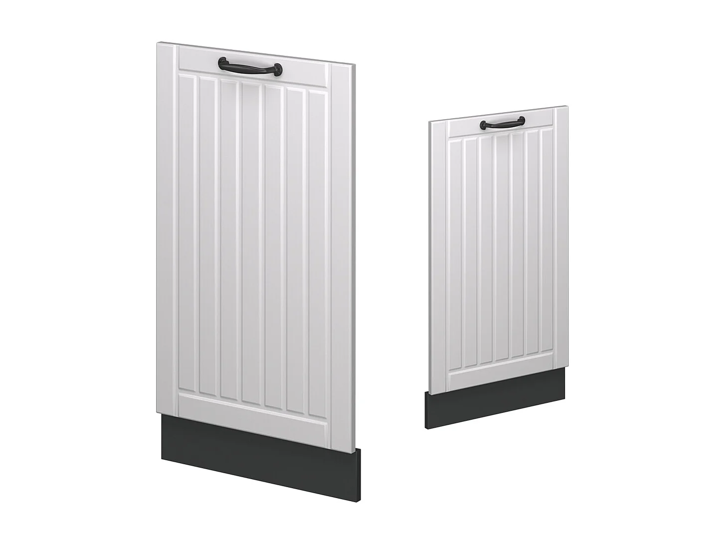 Façade de lave-vaisselle blanc campagne 45x1.6x81.8 fame-line