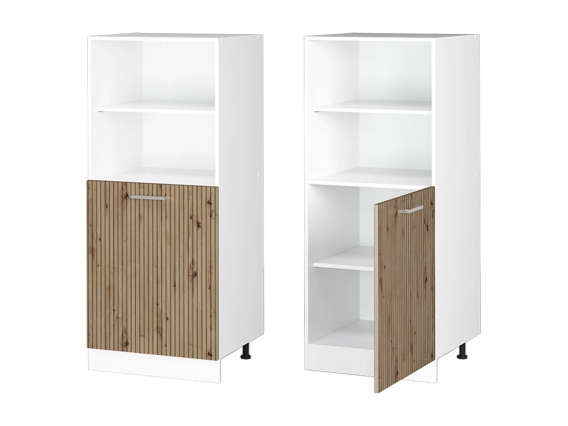 Meuble pour four chêne artisan 60x57x143 r-line