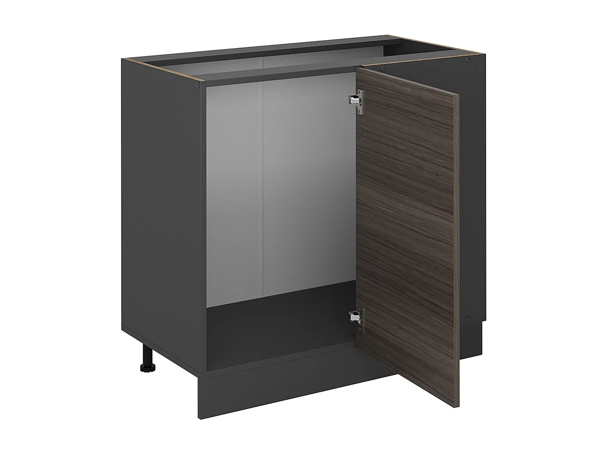 Eckunterschrank edelgrau 86x46x81.6 r-line