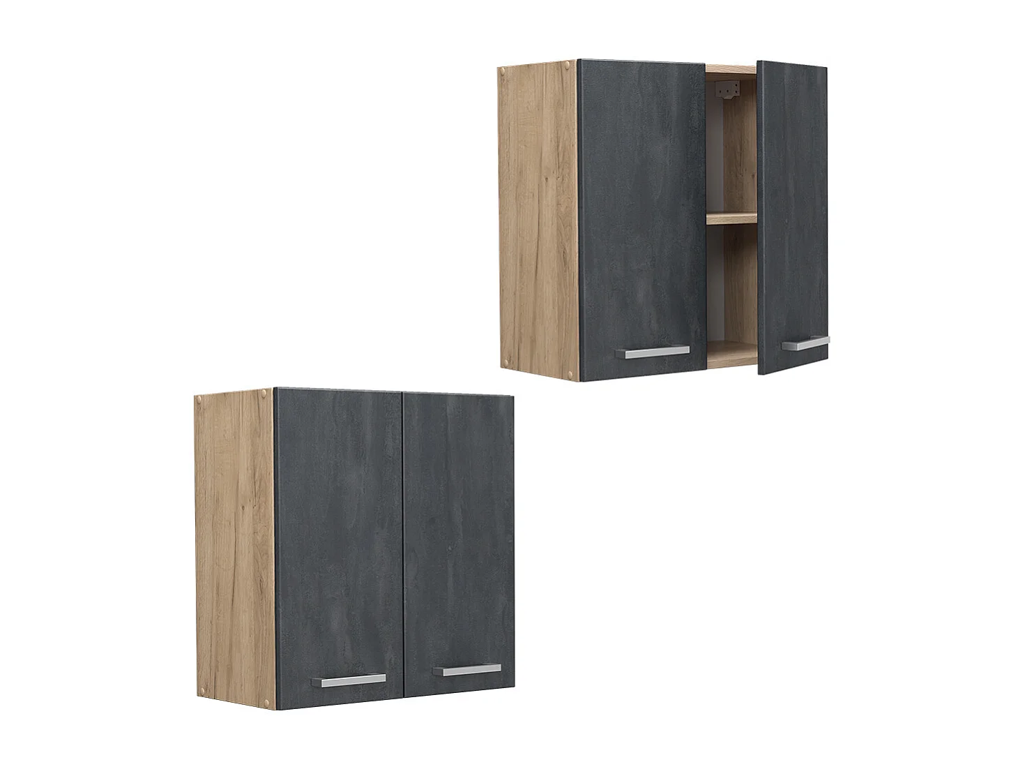 Armario colgante hormigón negro 60x31x60 r-line