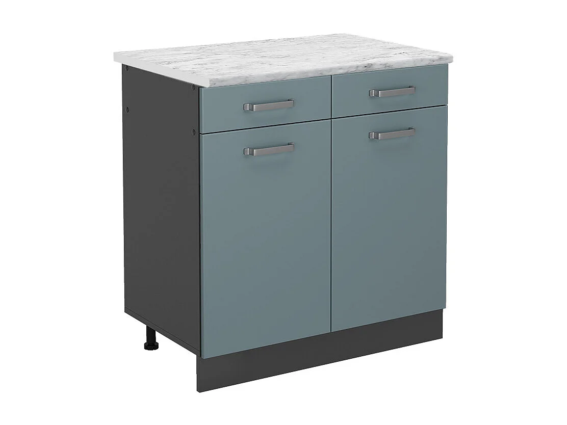 Meuble cuisine bleu-gris 80x60x81.6 r-line