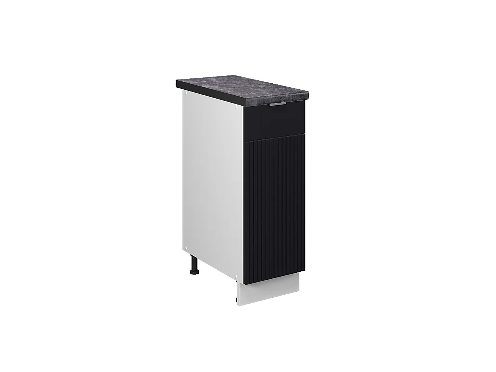 Apotheekkast zwart gestreept 30x60x82 fame-line