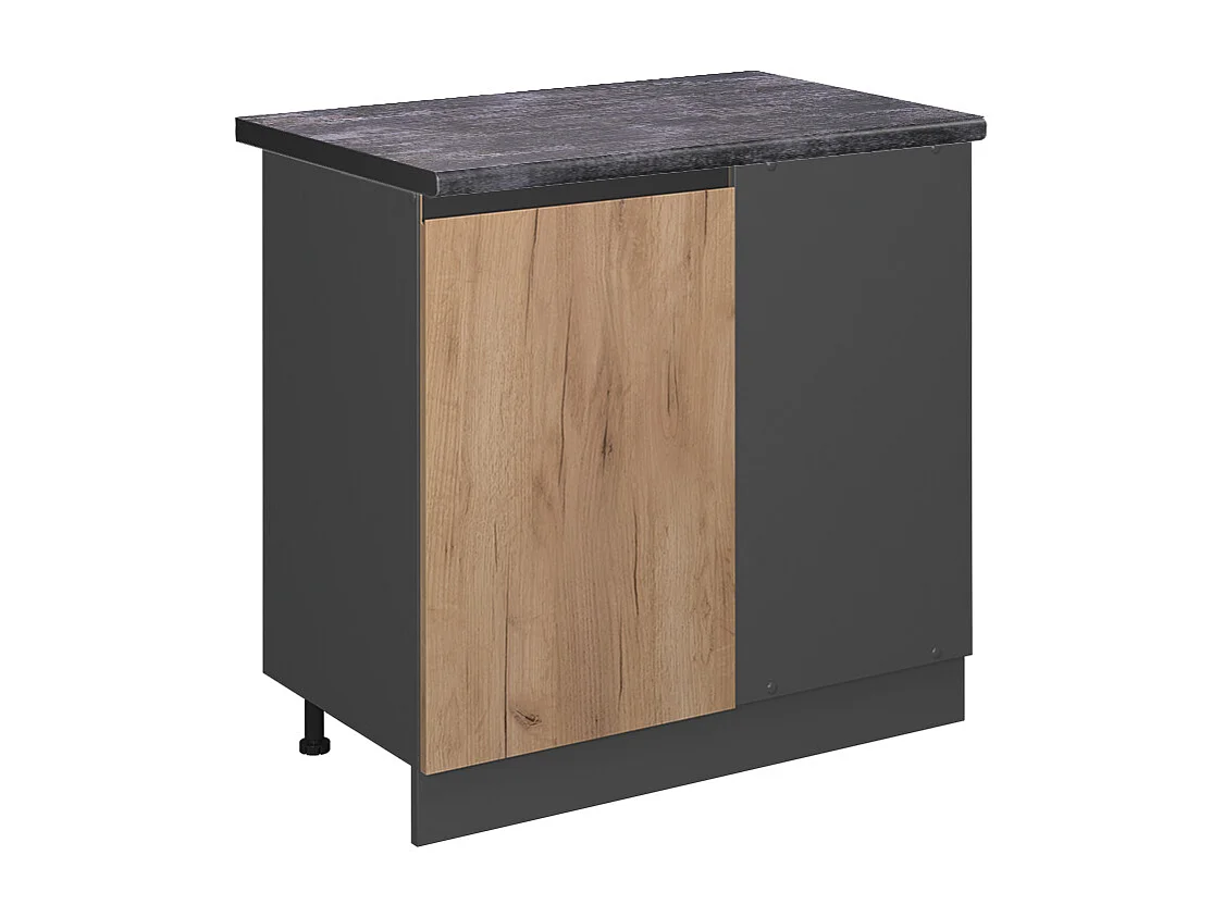 Armario de esquina roble dorado 86x60x81.6 r-line