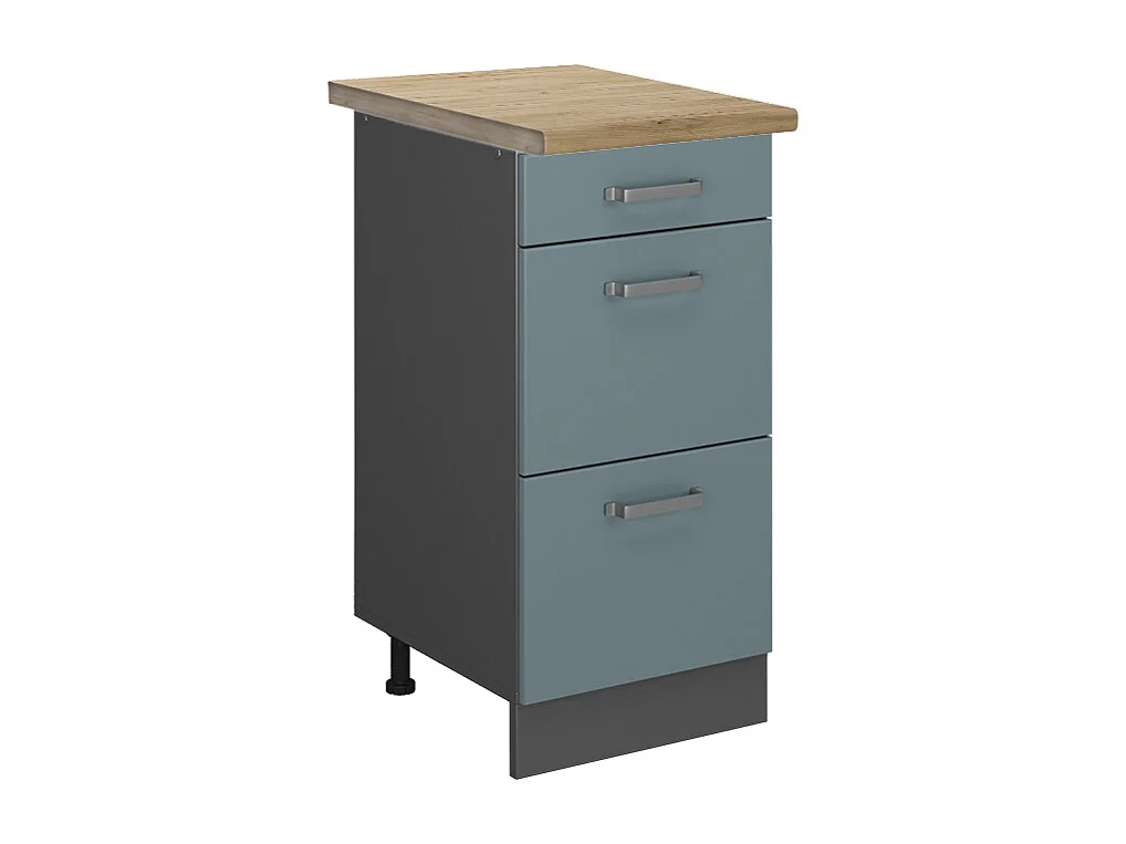 Meuble cuisine bleu-gris 40x60x81.6 r-line