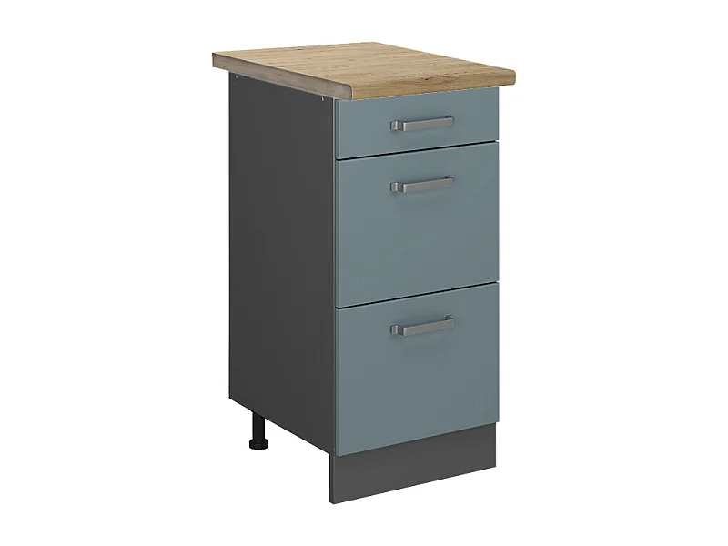 Meuble cuisine bleu-gris 40x60x81.6 r-line