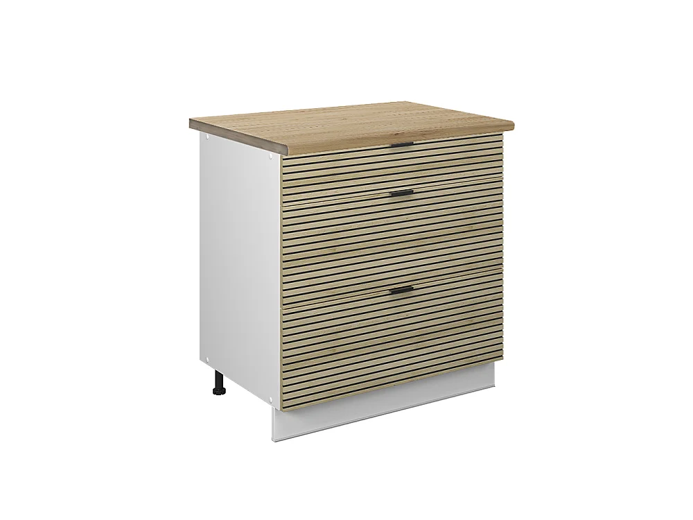 Meuble cuisine panneau en chêne 80x60x82 fame-line