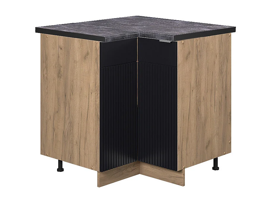 Meuble dangle noir rayé 80.5x60x82 fame-line