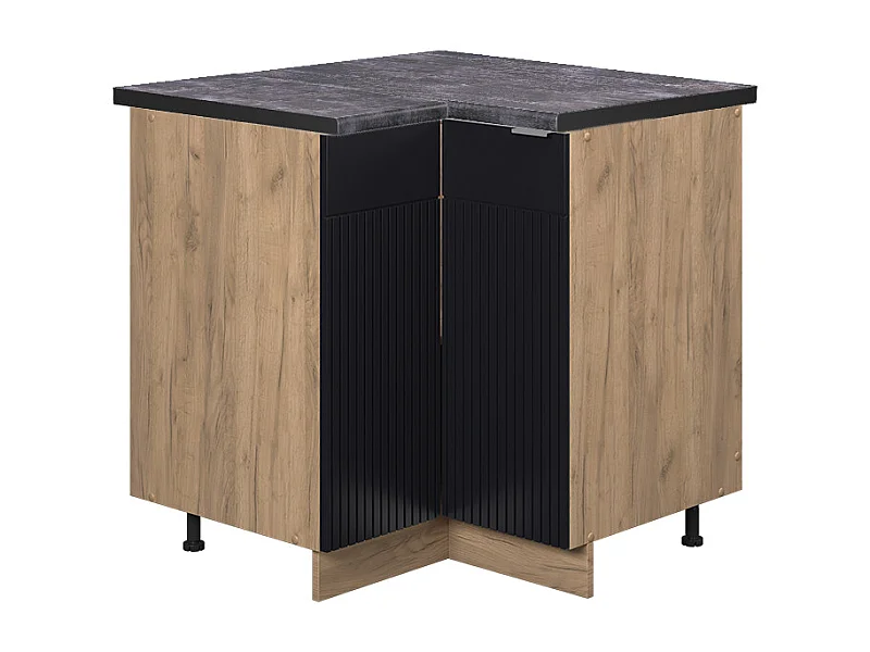 Meuble dangle noir rayé 80.5x60x82 fame-line