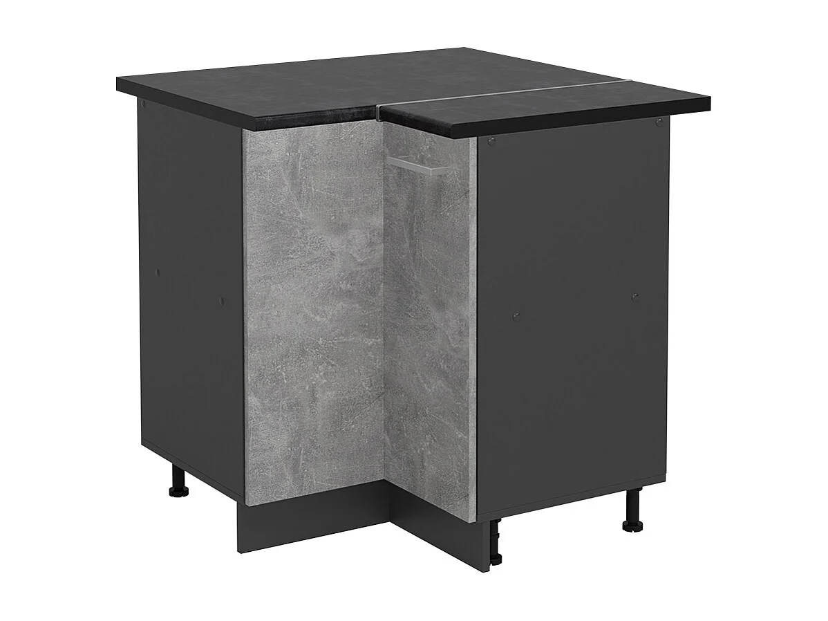 Armario de esquina hormigón 75.6x60x81.6 r-line