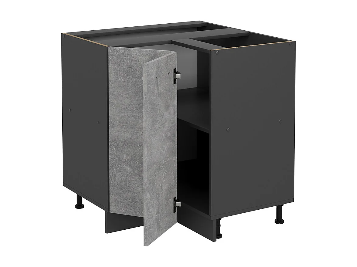 Armario de esquina hormigón 75.6x60x81.6 r-line