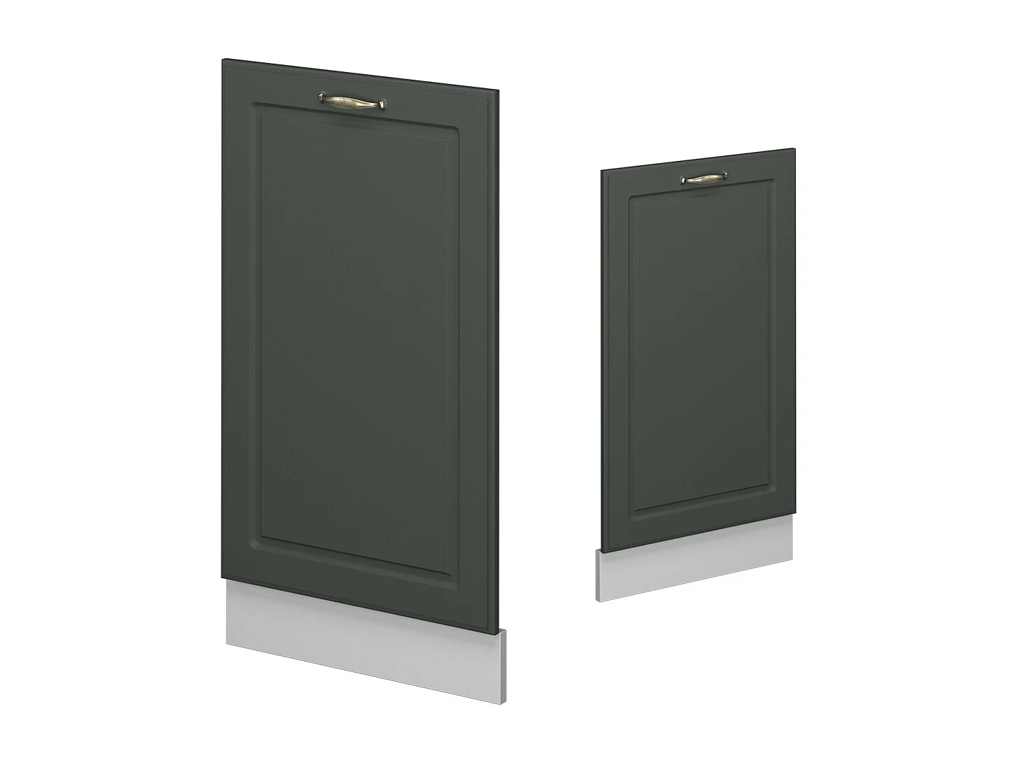 Panel frontal del lavavajillas verde dorado casa de campo 45x1.6x81.8 fame-line