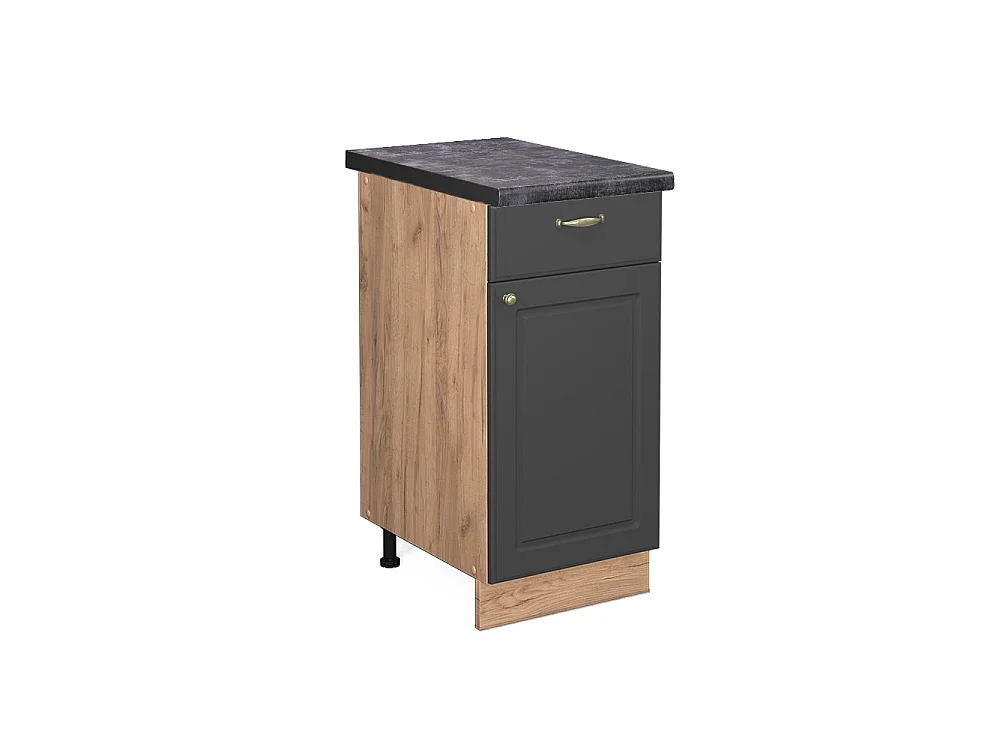 Mobiletto base per cucina antracite-oro 40x60x82 fame-line