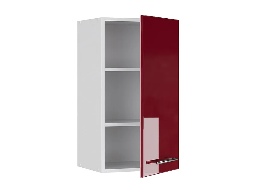 Armario colgante rojo burdeos alto brillo 40x34.1x72 fame-line