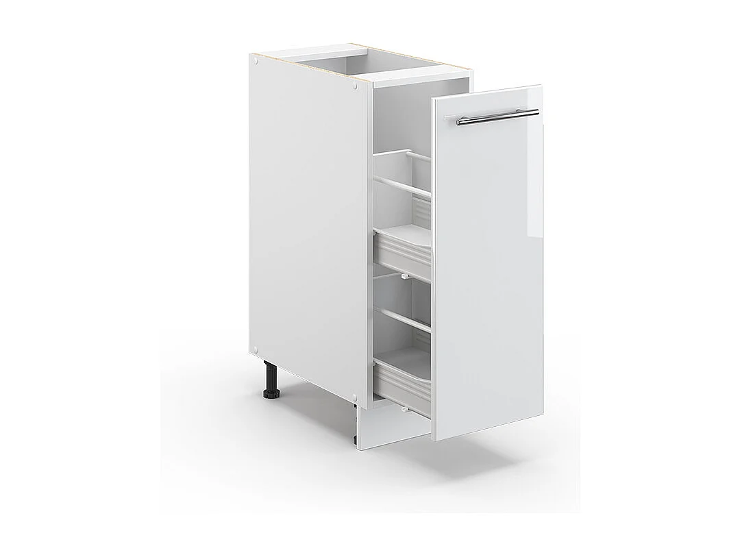 Meuble de cuisine blanc haute brillance 30x51.6x82 fame-line