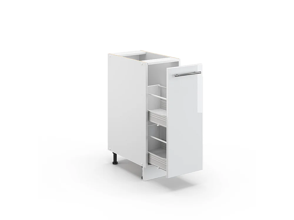 Meuble de cuisine blanc haute brillance 30x51.6x82 fame-line