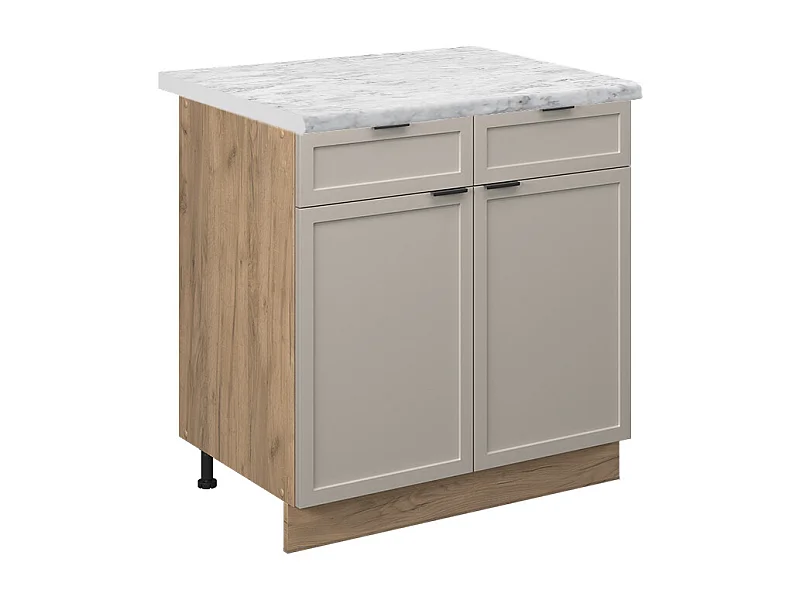 Meuble cuisine grisbeige 80x60x82 fame-line