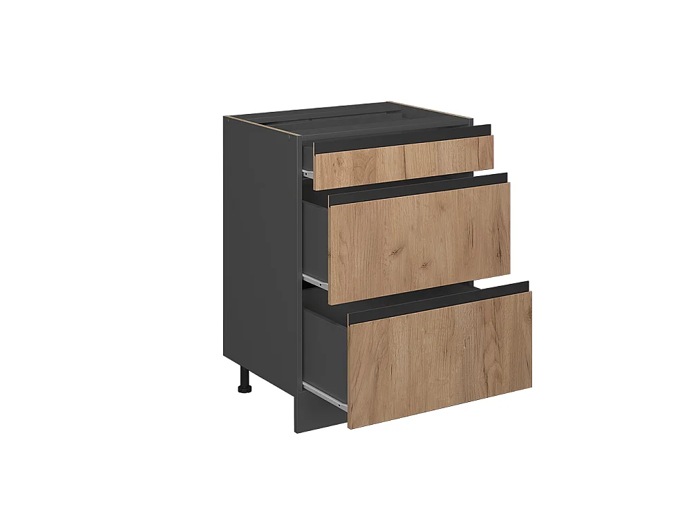 Meuble cuisine chêne de force doré 60x60x81.6 r-line