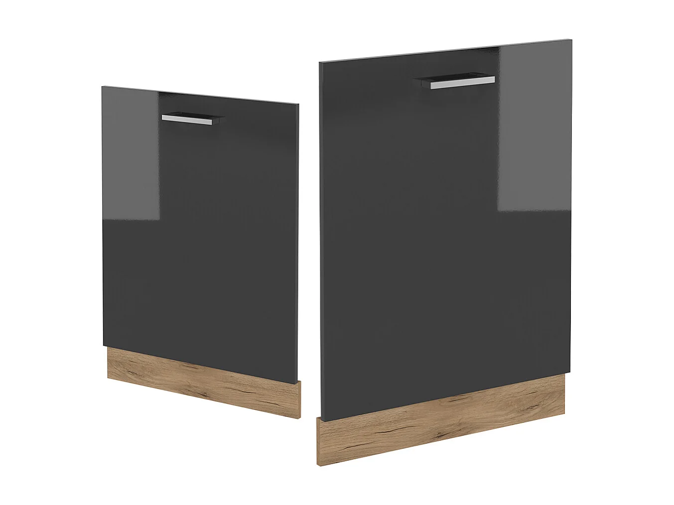 Panel frontal antracita alto brillo 60x1.6x81.8 r-line