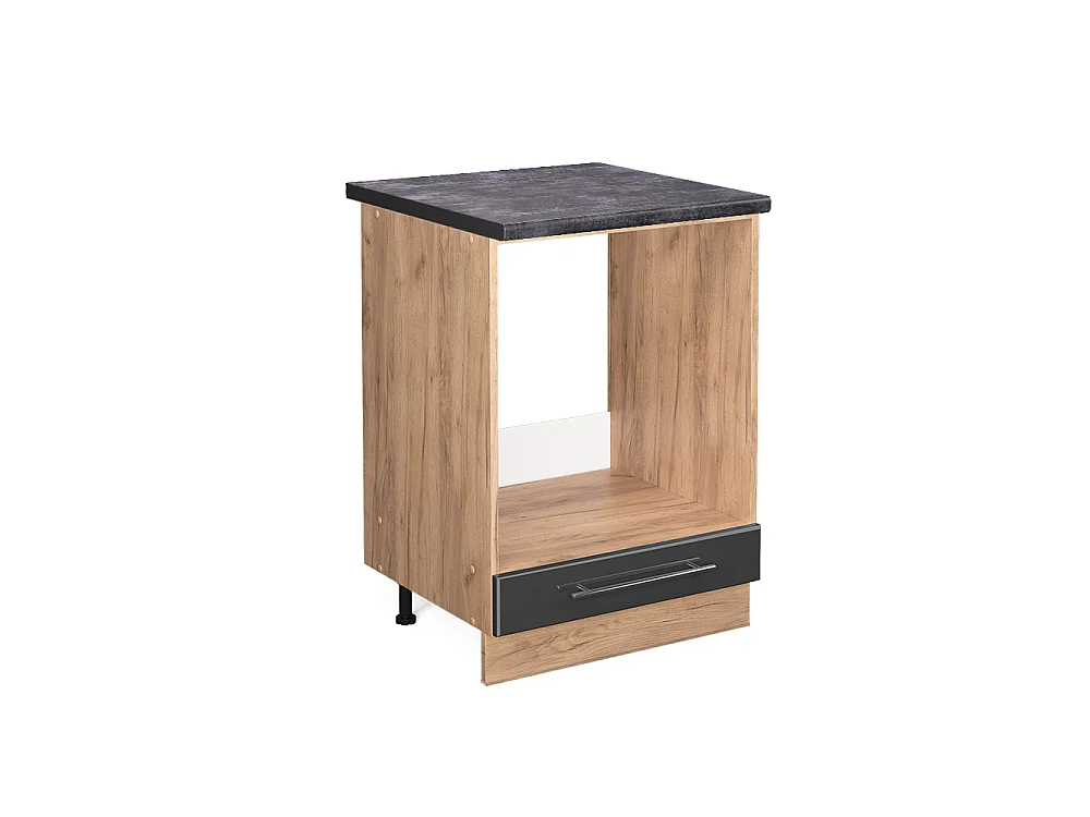 Herdumbauschrank anthrazit hochglanz 60x60x82 fame-line