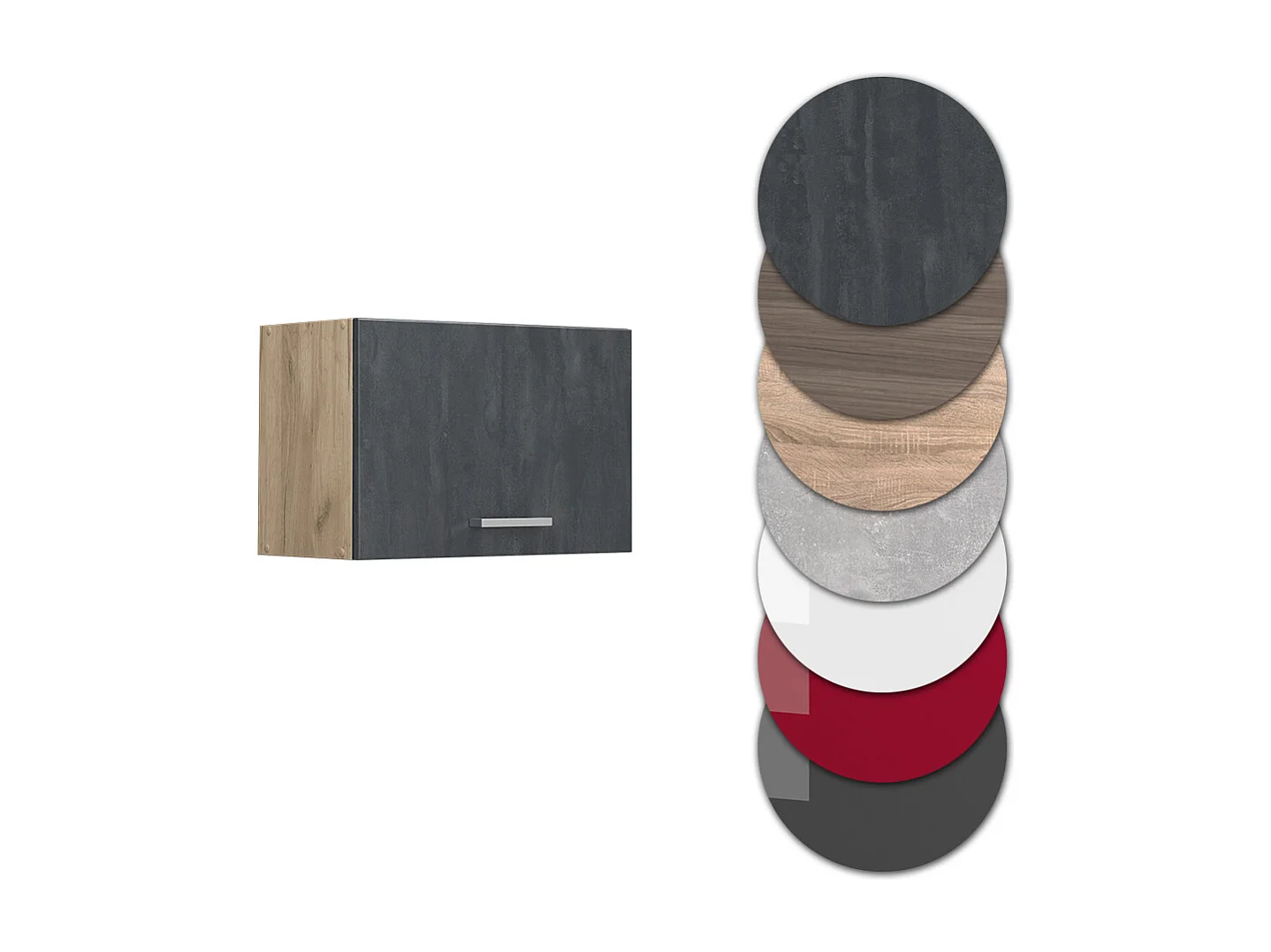 Armario colgante hormigón negro 60x31x40 r-line