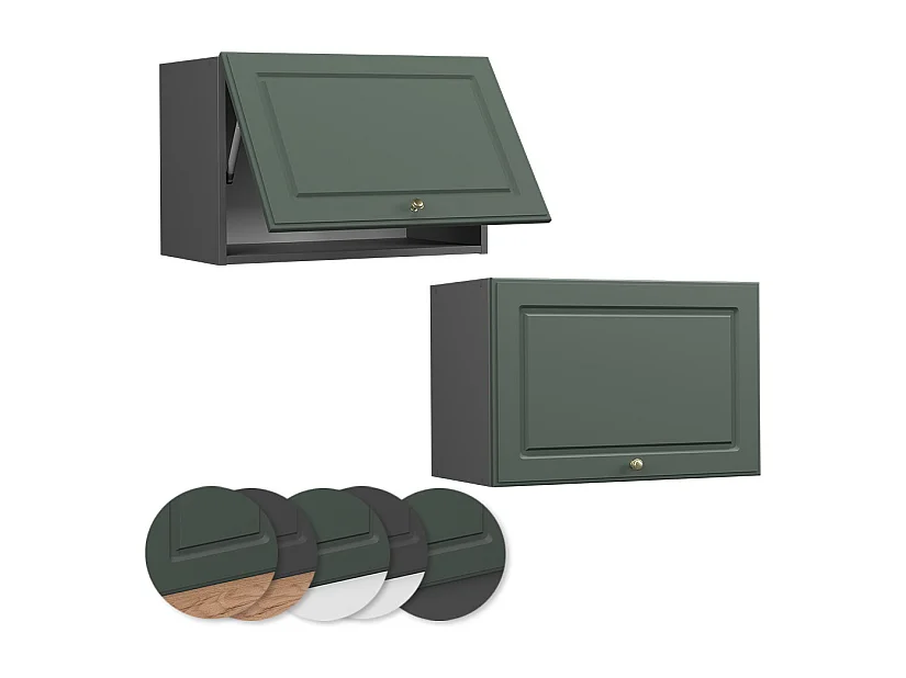 Pensile da cucina verde-oro country house 60x34.1x40 fame-line