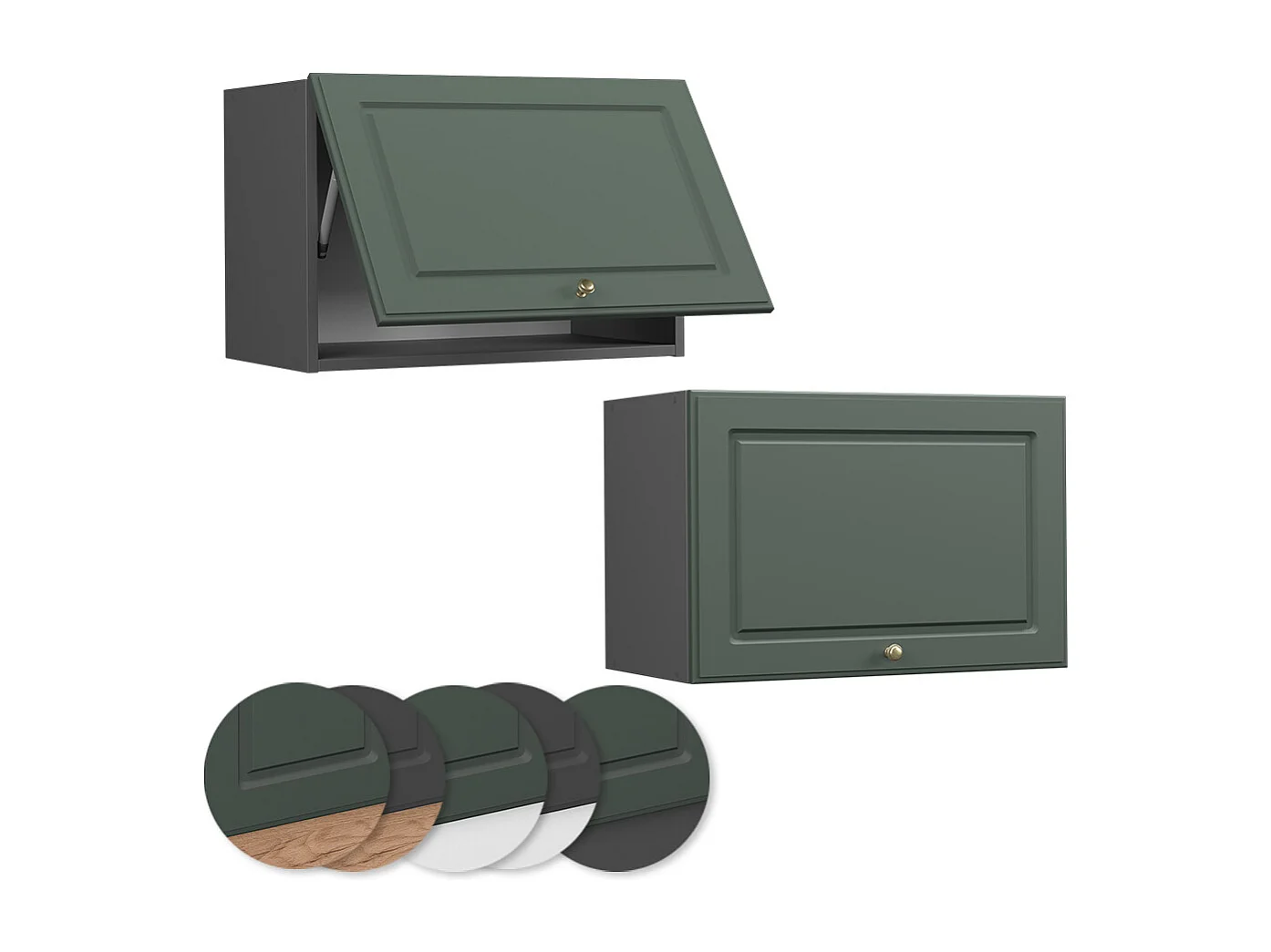Pensile da cucina verde-oro country house 60x34.1x40 fame-line