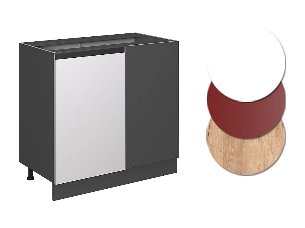 Armario de esquina blanco 86x60x81.6 r-line