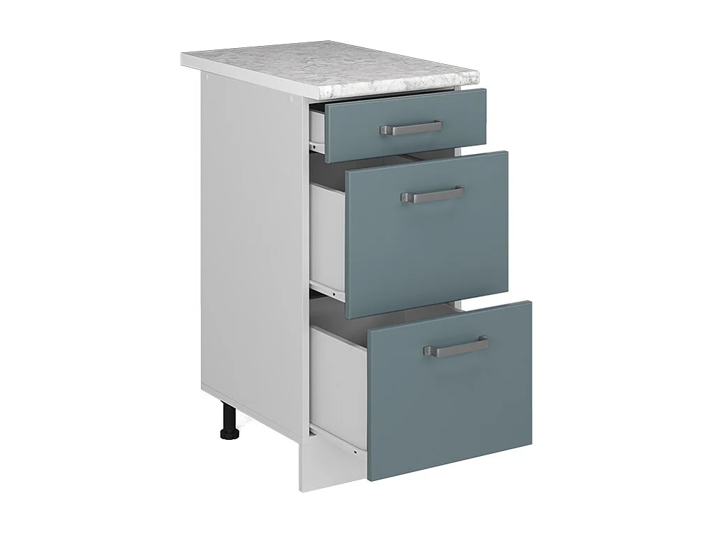 Mueble bajo de cocina gris azulado 40x60x81.6 r-line